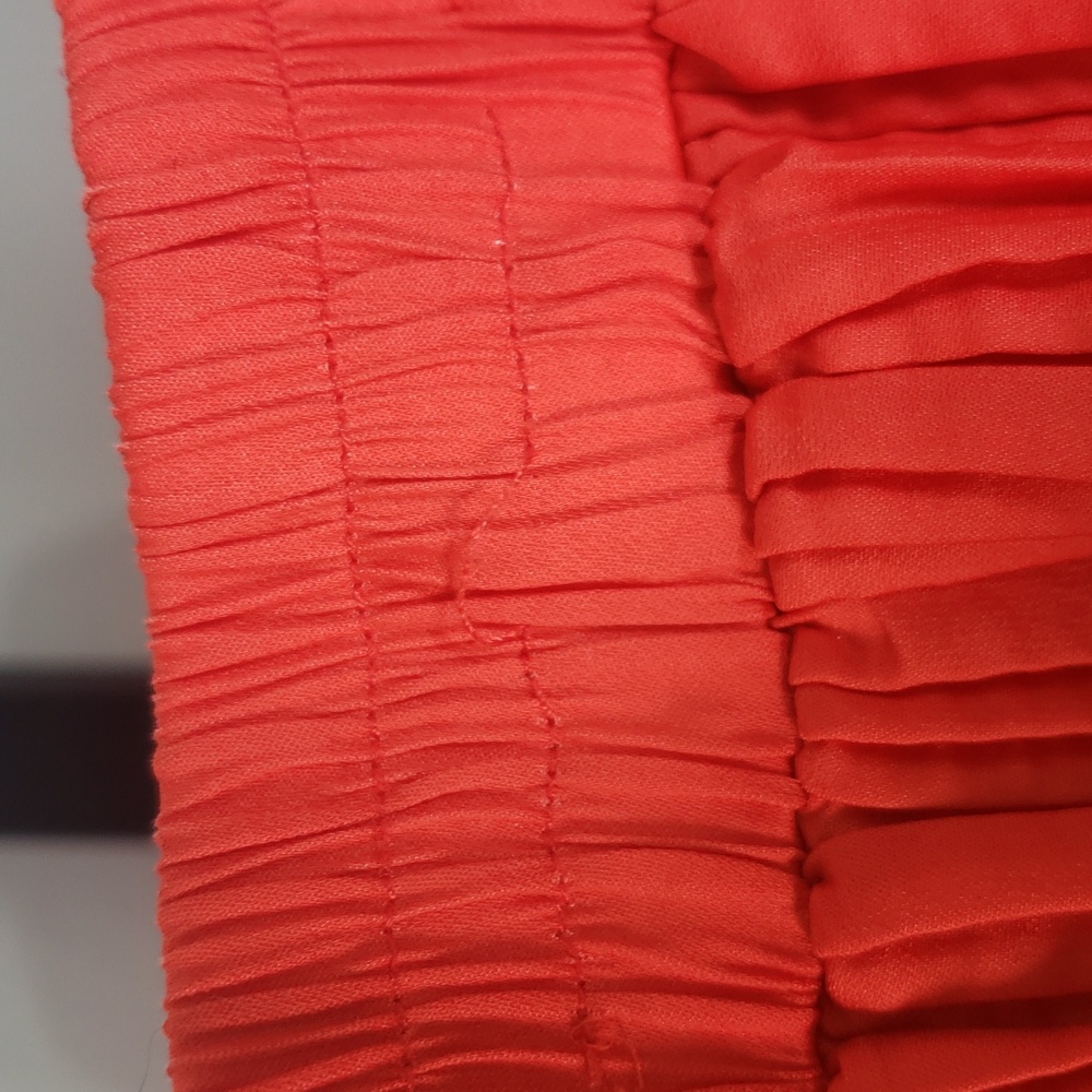 DO+BE Vibrant Orange Pleated Mini Skirt - Gently Used‎ - Picture 4 of 11
